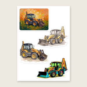 Furrow & Fields Sticker Sheet A5 (5.83″×8.27″) Terex 860 Elite Art | Kiss-Cut Sticker Sheet Quality Farmers Merch