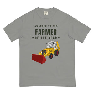 Furrow & Fields T-Shirt Grey / S Farmer of the Year JCB 3CX | Unisex Premium T-shirt Quality Farmers Merch
