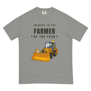 Furrow & Fields T-Shirt Grey / S Farmer of the Year JCB Grey Cab Turbo | Unisex Premium T-shirt Quality Farmers Merch