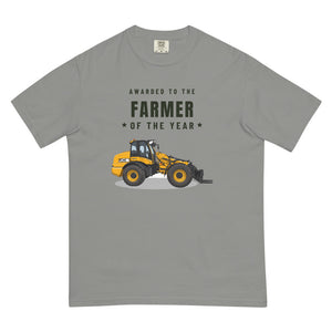 Furrow & Fields T-Shirt Grey / S Farmer of the Year JCB TM420 | Unisex Premium T-shirt Quality Farmers Merch