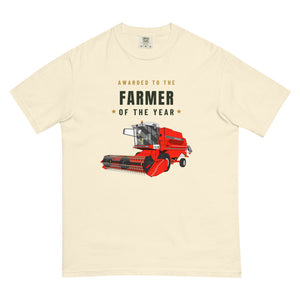 Furrow & Fields T-Shirt Ivory / S Farmer of the Year 1994 Massey Ferguson 32 Combine Harvester | Unisex Premium T-shirt Quality Farmers Merch