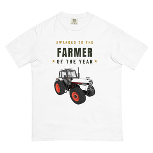 Furrow & Fields T-Shirt White / S Farmer of the Year 1985 Case 1594 Hydra-Shift | Unisex Premium T-shirt Quality Farmers Merch