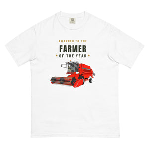 Furrow & Fields T-Shirt White / S Farmer of the Year 1994 Massey Ferguson 32 Combine Harvester | Unisex Premium T-shirt Quality Farmers Merch