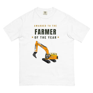 Furrow & Fields T-Shirt White / S Farmer of the Year JCB 370 LC | Unisex Premium T-shirt Quality Farmers Merch