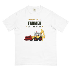 Furrow & Fields T-Shirt White / S Farmer of the Year JCB 3D | Unisex Premium T-shirt Quality Farmers Merch