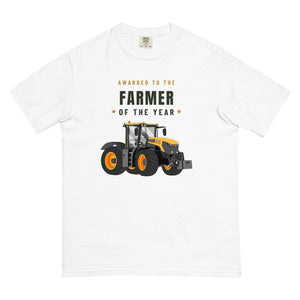 Furrow & Fields T-Shirt White / S Farmer of the Year JCB 8330 Fastrac | Unisex Premium T-shirt Quality Farmers Merch