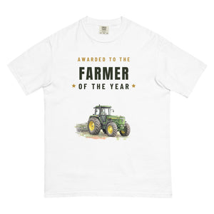Furrow & Fields T-Shirt White / S Farmer of the Year John Deere 4955 Watercolour | Unisex Premium T-shirt Quality Farmers Merch