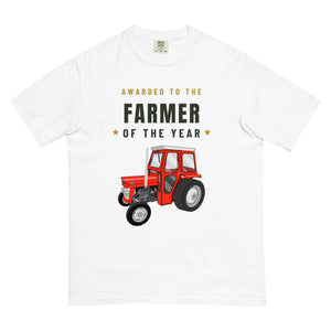 Furrow & Fields T-Shirt White / S Farmer of the Year Massey Ferguson 135 with cab | Unisex Premium T-shirt Quality Farmers Merch
