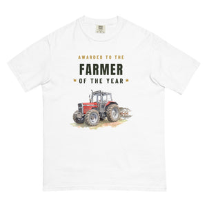 Furrow & Fields T-Shirt White / S Farmer of the Year Massey Ferguson 375 Watercolour | Unisex Premium T-shirt Quality Farmers Merch