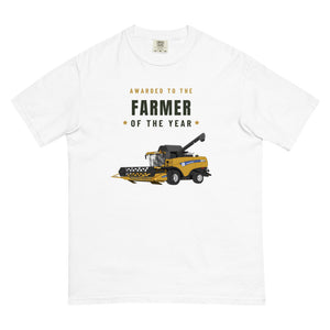 Furrow & Fields T-Shirt White / S Farmer of the Year New Holland CX 8060 Combine Harvester | Unisex Premium T-shirt Quality Farmers Merch