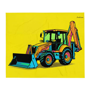 Furrow & Fields Terex 860 Elite Pop Art | Throw Blanket Quality Farmers Merch