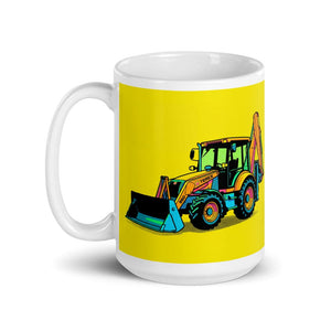 Furrow & Fields Terex 860 Elite Pop Art | White Glossy Mug Quality Farmers Merch