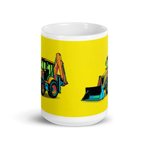 Furrow & Fields Terex 860 Elite Pop Art | White Glossy Mug Quality Farmers Merch