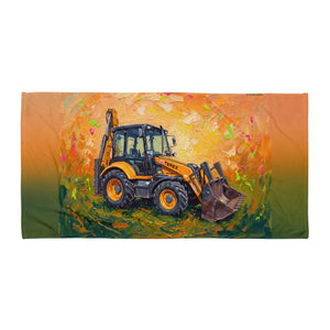Furrow & Fields Terex 860 Elite Splash Art | Beach Towel Quality Farmers Merch