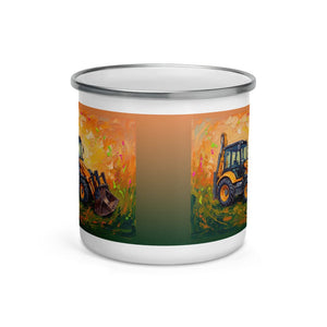 Furrow & Fields Terex 860 Elite Splash Art | Enamel Mug Quality Farmers Merch