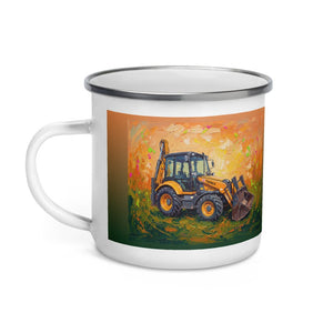 Furrow & Fields Terex 860 Elite Splash Art | Enamel Mug Quality Farmers Merch