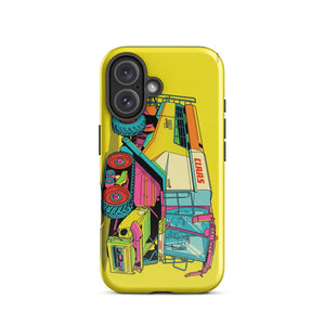 Furrow & Fields Tough Case for iPhone® CLAAS Lexion 8600 TerraTrac Pop Art | Tough Case for iPhone® Quality Farmers Merch