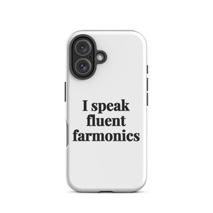 Furrow & Fields Tough Case for iPhone® I Speak Fluent Farmonics | Tough Case for iPhone® Quality Farmers Merch