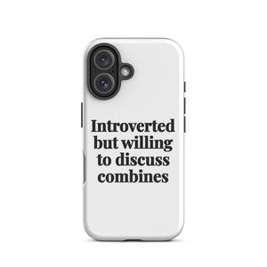 Furrow & Fields Tough Case for iPhone® Introverted But Willing To Discuss Combines | Tough Case for iPhone® Quality Farmers Merch