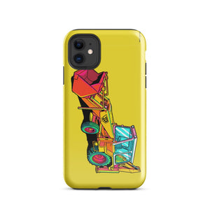 Furrow & Fields Tough Case for iPhone® iPhone 11 JCB 3C II Pop Art | Tough Case for iPhone® Quality Farmers Merch