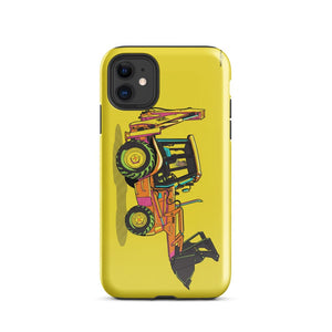 Furrow & Fields Tough Case for iPhone® iPhone 11 JCB 3CX Sitemaster SRS Pop Art | Tough Case for iPhone® Quality Farmers Merch