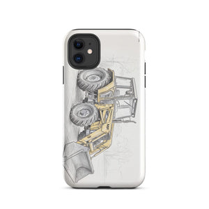 Furrow & Fields Tough Case for iPhone® iPhone 11 Massey Ferguson 50E Pencil Sketch | Tough Case for iPhone® Quality Farmers Merch