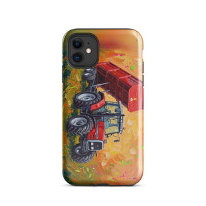 Furrow & Fields Tough Case for iPhone® iPhone 11 Massey Ferguson 6180 Splash Art | Tough Case for iPhone® Quality Farmers Merch