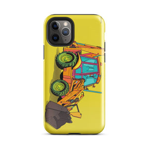 Furrow & Fields Tough Case for iPhone® iPhone 11 Pro JCB 3CX Sitemaster Plus Pop Art | Tough Case for iPhone® Quality Farmers Merch