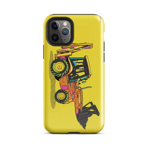Furrow & Fields Tough Case for iPhone® iPhone 11 Pro JCB 3CX Sitemaster SRS Pop Art | Tough Case for iPhone® Quality Farmers Merch