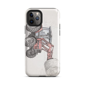 Furrow & Fields Tough Case for iPhone® iPhone 11 Pro Massey Ferguson 3070 Autotronic Pencil Sketch | Tough Case for iPhone® Quality Farmers Merch