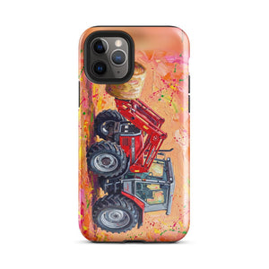 Furrow & Fields Tough Case for iPhone® iPhone 11 Pro Massey Ferguson 3070 Autotronic Splash Art | Tough Case for iPhone® Quality Farmers Merch