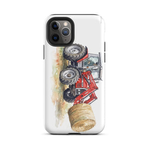 Furrow & Fields Tough Case for iPhone® iPhone 11 Pro Massey Ferguson 3070 Autotronic Watercolor | Tough Case for iPhone® Quality Farmers Merch
