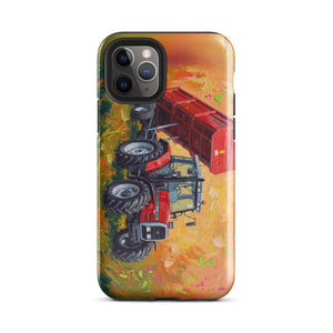Furrow & Fields Tough Case for iPhone® iPhone 11 Pro Massey Ferguson 6180 Splash Art | Tough Case for iPhone® Quality Farmers Merch