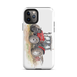 Furrow & Fields Tough Case for iPhone® iPhone 11 Pro Massey Ferguson 6255 Watercolor | Tough Case for iPhone® Quality Farmers Merch