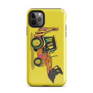 Furrow & Fields Tough Case for iPhone® iPhone 11 Pro Max JCB 3CX Sitemaster SRS Pop Art | Tough Case for iPhone® Quality Farmers Merch