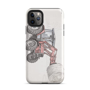 Furrow & Fields Tough Case for iPhone® iPhone 11 Pro Max Massey Ferguson 3070 Autotronic Pencil Sketch | Tough Case for iPhone® Quality Farmers Merch