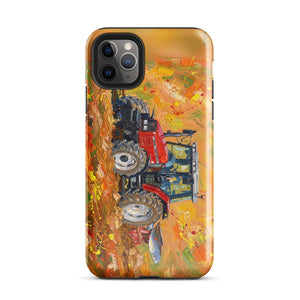 Furrow & Fields Tough Case for iPhone® iPhone 11 Pro Max Massey Ferguson 6255 Splash Art | Tough Case for iPhone® Quality Farmers Merch