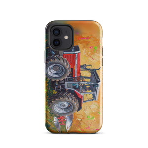 Furrow & Fields Tough Case for iPhone® iPhone 12 Massey Ferguson 375 Splash Art | Tough Case for iPhone® Quality Farmers Merch