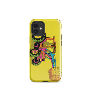Furrow & Fields Tough Case for iPhone® iPhone 12 mini Massey Ferguson 3070 Autotronic Pop Art | Tough Case for iPhone® Quality Farmers Merch