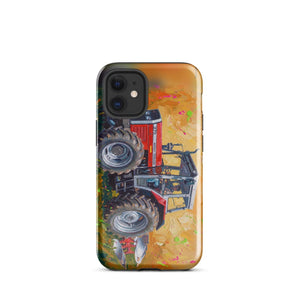 Furrow & Fields Tough Case for iPhone® iPhone 12 mini Massey Ferguson 375 Splash Art | Tough Case for iPhone® Quality Farmers Merch