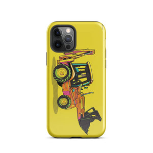 Furrow & Fields Tough Case for iPhone® iPhone 12 Pro JCB 3CX Sitemaster SRS Pop Art | Tough Case for iPhone® Quality Farmers Merch