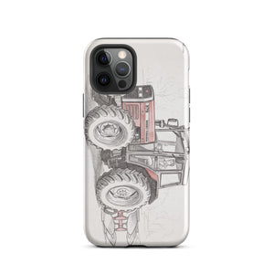 Furrow & Fields Tough Case for iPhone® iPhone 12 Pro Massey Ferguson 375 Pencil Sketch | Tough Case for iPhone® Quality Farmers Merch