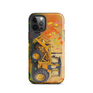 Furrow & Fields Tough Case for iPhone® iPhone 12 Pro Massey Ferguson 50E Splash Art | Tough Case for iPhone® Quality Farmers Merch