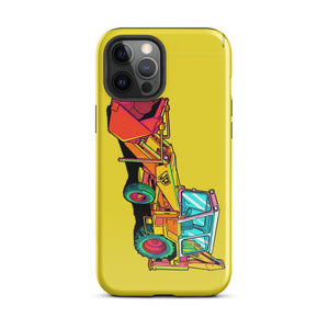 Furrow & Fields Tough Case for iPhone® iPhone 12 Pro Max JCB 3C II Pop Art | Tough Case for iPhone® Quality Farmers Merch