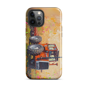 Furrow & Fields Tough Case for iPhone® iPhone 12 Pro Max Massey Ferguson 1200 Splash Art | Tough Case for iPhone® Quality Farmers Merch