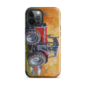 Furrow & Fields Tough Case for iPhone® iPhone 12 Pro Max Massey Ferguson 375 Splash Art | Tough Case for iPhone® Quality Farmers Merch