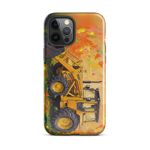 Furrow & Fields Tough Case for iPhone® iPhone 12 Pro Max Massey Ferguson 50E Splash Art | Tough Case for iPhone® Quality Farmers Merch