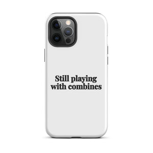 Furrow & Fields Tough Case for iPhone® iPhone 12 Pro Max Still Playing With Combines | Tough Case for iPhone® Quality Farmers Merch