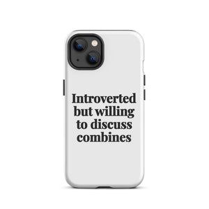 Furrow & Fields Tough Case for iPhone® iPhone 13 Introverted But Willing To Discuss Combines | Tough Case for iPhone® Quality Farmers Merch