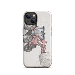 Furrow & Fields Tough Case for iPhone® iPhone 13 Massey Ferguson 3070 Autotronic Pencil Sketch | Tough Case for iPhone® Quality Farmers Merch